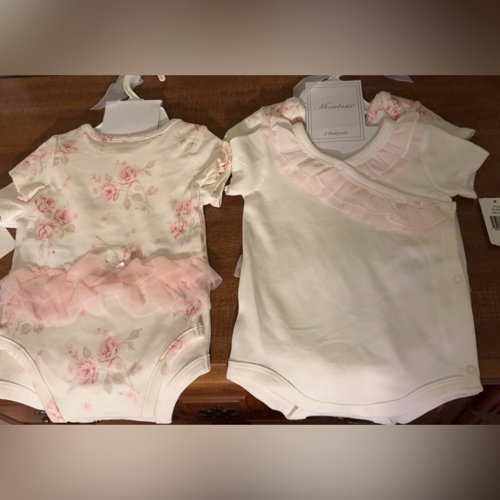 Adorable Baby Girl Ruffle Bodysuits